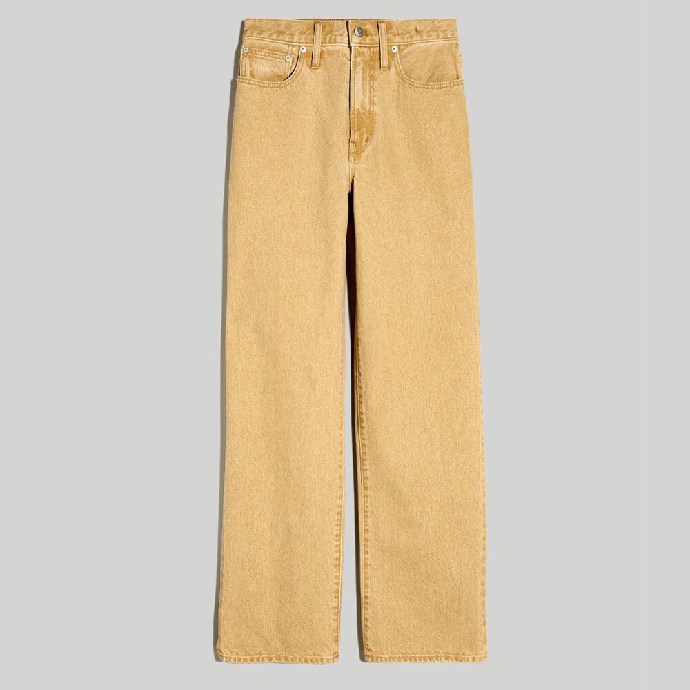 Madewell Perfect Vintage Wide-Leg Jean in Light Chestnut Wash Sz 27